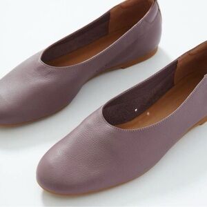 Everlane the Italian Pebbled Leather Day Glove ballerina flat. Size 6.5. Mauve